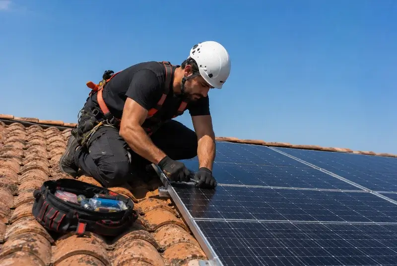 Maintenance et monitoring de panneaux solaires à Mauzac